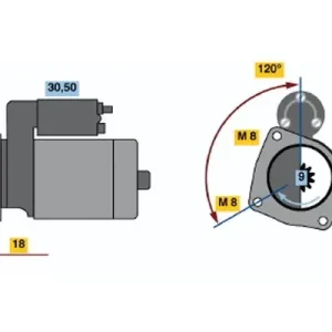 Rozrusznik BOSCH 0 986 010 260 Zamów teraz
