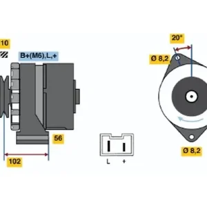 Alternator BOSCH 0 986 034 740 Wyprzedaż