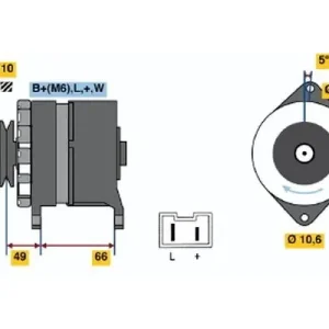 Alternator BOSCH 0 986 034 780 Do wyczerpania zapasów