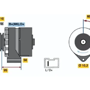 Alternator BOSCH 0 986 036 891 Wyjątkowa oferta