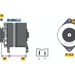 Alternator BOSCH 0 986 037 281 Dostępne od ręki