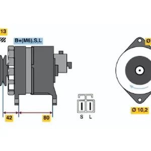 Zamów teraz Alternator BOSCH 0 986 040 581