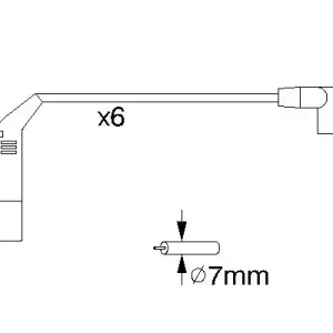 Zestaw przewodów zapłonowych BOSCH 0 986 356 755 Szybka dostawa