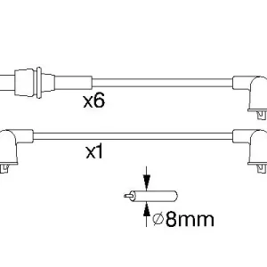 Zestaw przewodów zapłonowych BOSCH 0 986 356 922 Tylko dziś