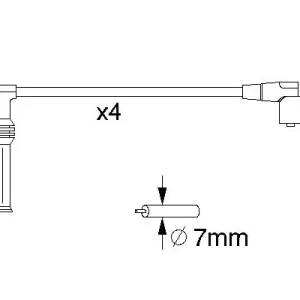 Zestaw przewodów zapłonowych BOSCH 0 986 357 070 Niska cena