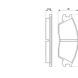 Zestaw klocków hamulcowych, hamulce tarczowe BOSCH 0 986 424 135 Kup online