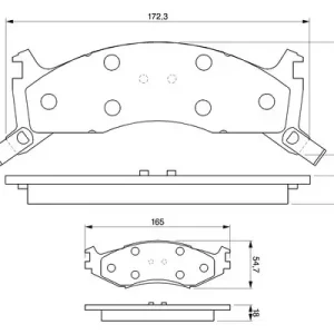Zestaw klocków hamulcowych, hamulce tarczowe BOSCH 0 986 424 276 Dostępne od ręki