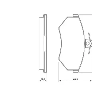 Zestaw klocków hamulcowych, hamulce tarczowe BOSCH 0 986 424 468 Bezpieczne zakupy