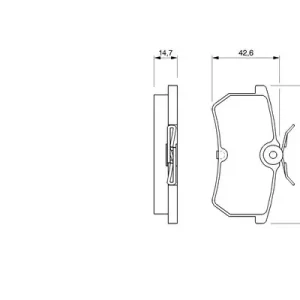 Zestaw klocków hamulcowych, hamulce tarczowe BOSCH 0 986 424 472 Tylko dziś