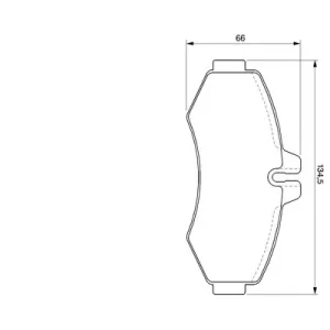 Zestaw klocków hamulcowych, hamulce tarczowe BOSCH 0 986 424 476 Obniżka ceny