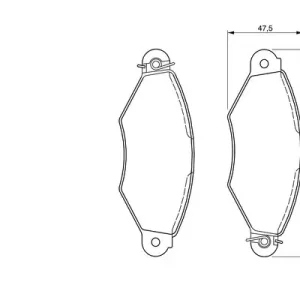 Zamów dziś Zestaw klocków hamulcowych, hamulce tarczowe BOSCH 0 986 424 487