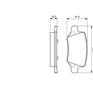 Zestaw klocków hamulcowych, hamulce tarczowe BOSCH 0 986 424 522 Szybka dostawa