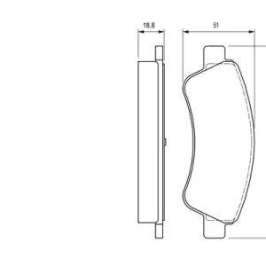 Zestaw klocków hamulcowych, hamulce tarczowe BOSCH 0 986 424 571 Najlepsza cena