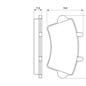 Zestaw klocków hamulcowych, hamulce tarczowe BOSCH 0 986 424 614 Popularny