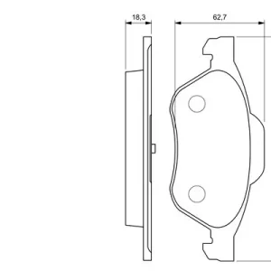 Zamów dziś Zestaw klocków hamulcowych, hamulce tarczowe BOSCH 0 986 424 619