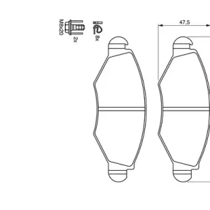 Zestaw klocków hamulcowych, hamulce tarczowe BOSCH 0 986 424 660 Cena promocyjna