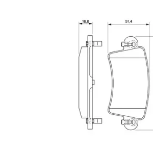 Zestaw klocków hamulcowych, hamulce tarczowe BOSCH 0 986 424 675 Super okazja