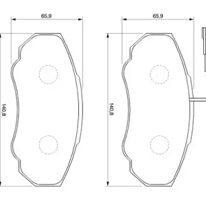 Zestaw klocków hamulcowych, hamulce tarczowe BOSCH 0 986 424 703 Tylko do końca tygodnia