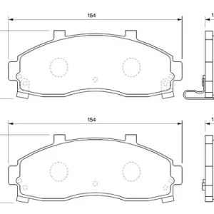 Zestaw klocków hamulcowych, hamulce tarczowe BOSCH 0 986 424 726 Tylko dziś