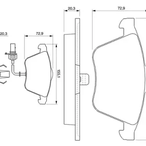 Zestaw klocków hamulcowych, hamulce tarczowe BOSCH 0 986 424 779 Cena promocyjna