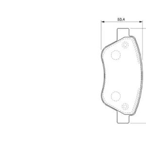 Zniżka Zestaw klocków hamulcowych, hamulce tarczowe BOSCH 0 986 424 784