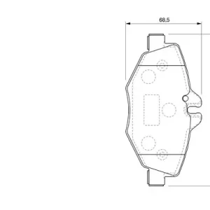 Zestaw klocków hamulcowych, hamulce tarczowe BOSCH 0 986 424 787 Wyprzedaż