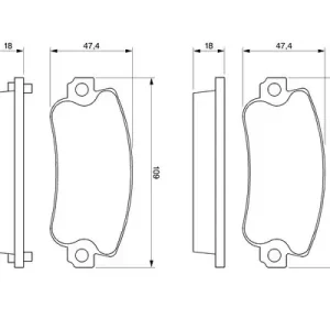 Zestaw klocków hamulcowych, hamulce tarczowe BOSCH 0 986 467 760 Okazja