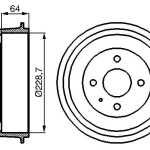 Bęben hamulcowy BOSCH 0 986 477 012 Darmowy zwrot