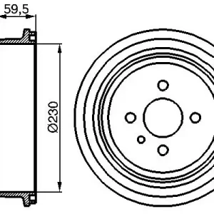 Bęben hamulcowy BOSCH 0 986 477 022 Darmowa dostawa