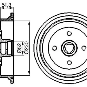 Bęben hamulcowy BOSCH 0 986 477 029 Promocja