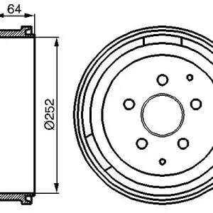 Bęben hamulcowy BOSCH 0 986 477 033 Super okazja