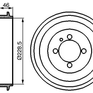 Bęben hamulcowy BOSCH 0 986 477 039 Dostępne od ręki