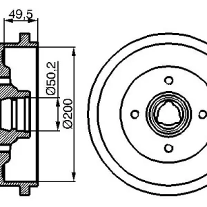 Bęben hamulcowy BOSCH 0 986 477 041 Zamów teraz