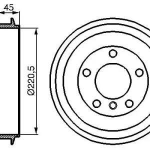 Bęben hamulcowy BOSCH 0 986 477 043 Ograniczona ilość