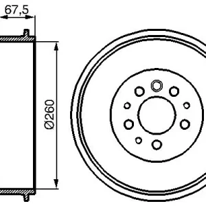 Darmowy zwrot Bęben hamulcowy BOSCH 0 986 477 046