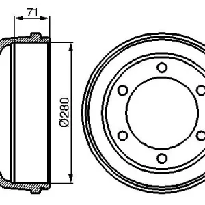 Bęben hamulcowy BOSCH 0 986 477 047 Kup online