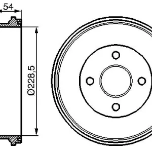 Bęben hamulcowy BOSCH 0 986 477 051 Bezpieczna płatność