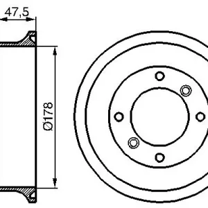 Bęben hamulcowy BOSCH 0 986 477 062 Promocja