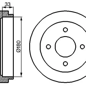 Bęben hamulcowy BOSCH 0 986 477 069 Wysoka jakość