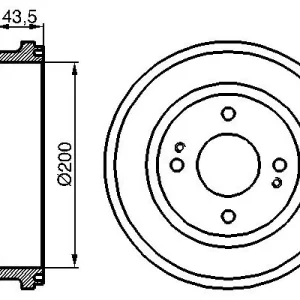 Bęben hamulcowy BOSCH 0 986 477 081 Okazja