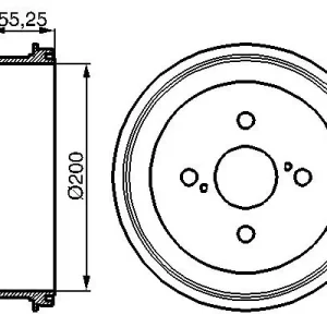 Bęben hamulcowy BOSCH 0 986 477 082 Nie przegap