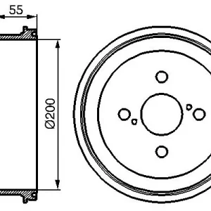 Bęben hamulcowy BOSCH 0 986 477 090 Promocja