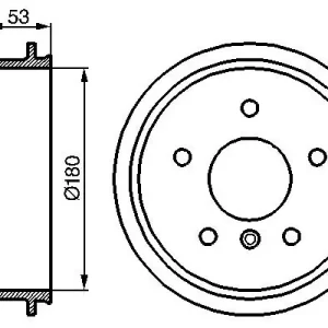 Bęben hamulcowy BOSCH 0 986 477 096 Popularny