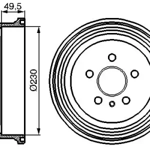 Zamów teraz Bęben hamulcowy BOSCH 0 986 477 104