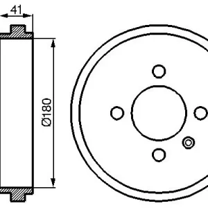 Bęben hamulcowy BOSCH 0 986 477 105 Hit sprzedaży