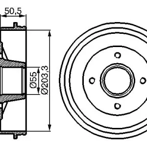 Bęben hamulcowy BOSCH 0 986 477 108 Tylko do końca tygodnia