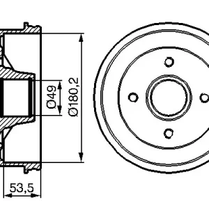 Zamów teraz Bęben hamulcowy BOSCH 0 986 477 117