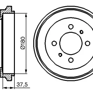 Bęben hamulcowy BOSCH 0 986 477 119 Premium