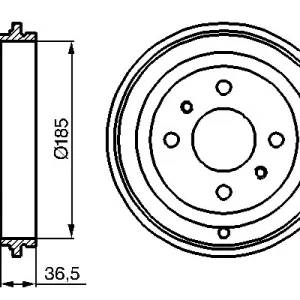 Bęben hamulcowy BOSCH 0 986 477 125 Kup teraz