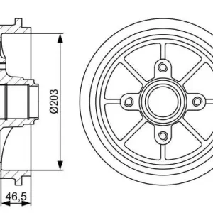 Bęben hamulcowy BOSCH 0 986 477 126 Najlepsza cena